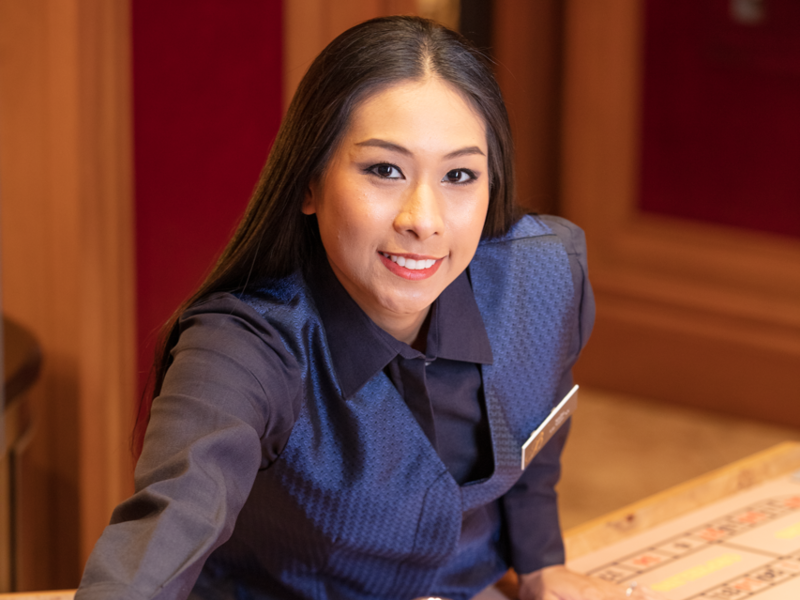 a person smiling at the camera