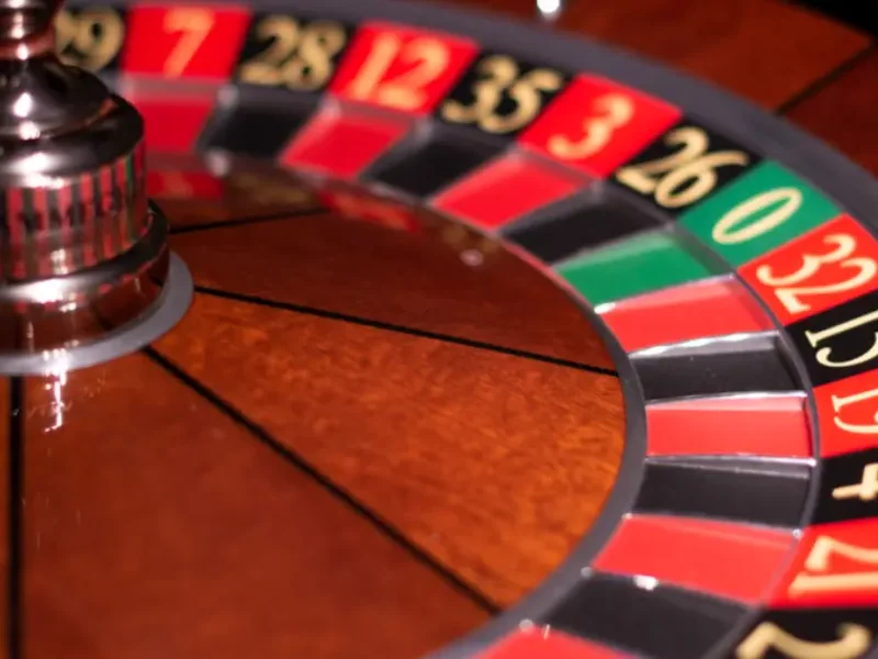a roulette wheel with numbers on it