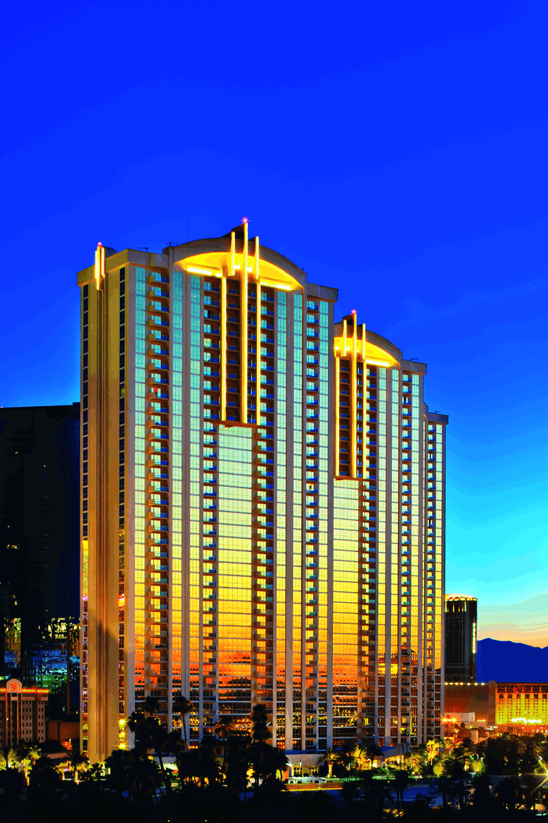 a tall building with persony windows