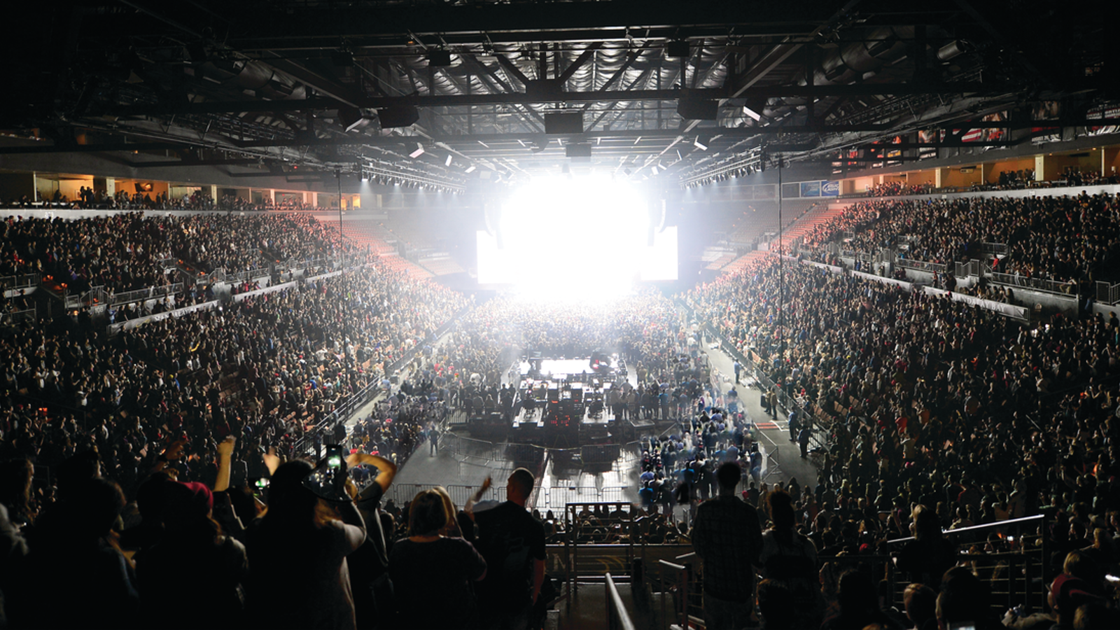 a large crowd of people in a stadium