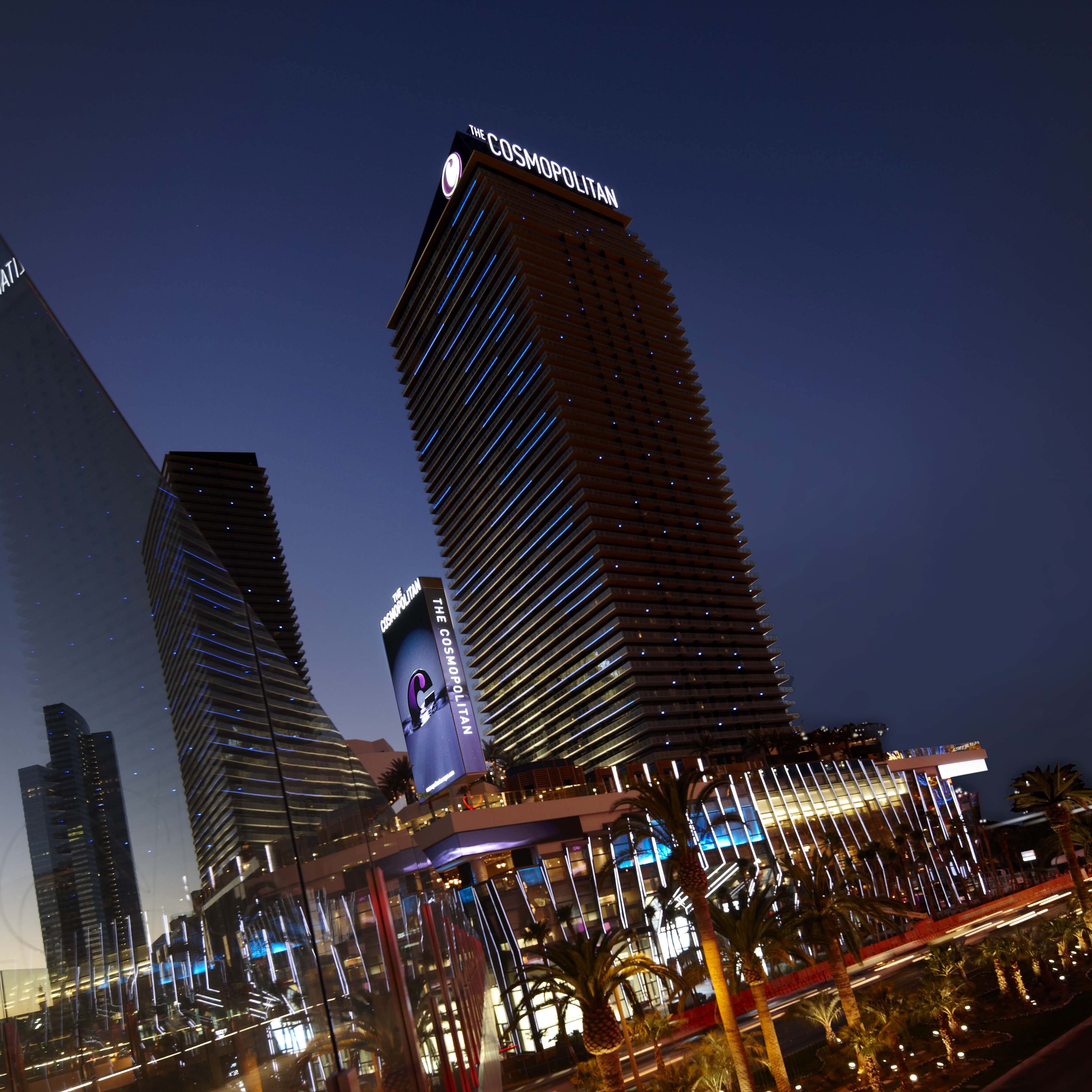 Cosmopolitan of Las Vegas skyline at night