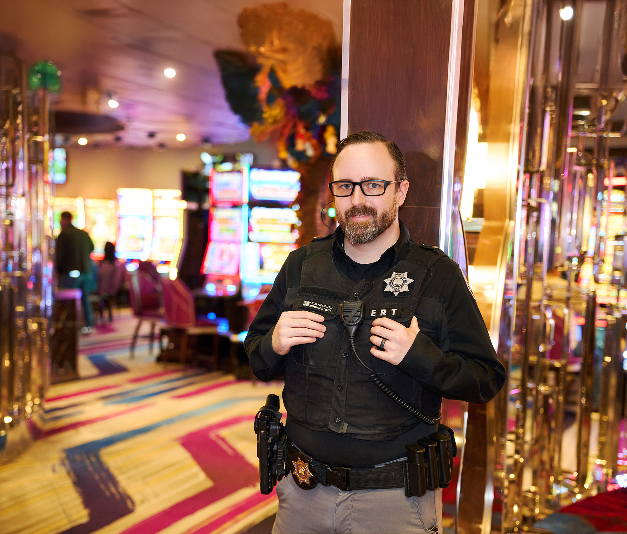 a person in a police uniform
