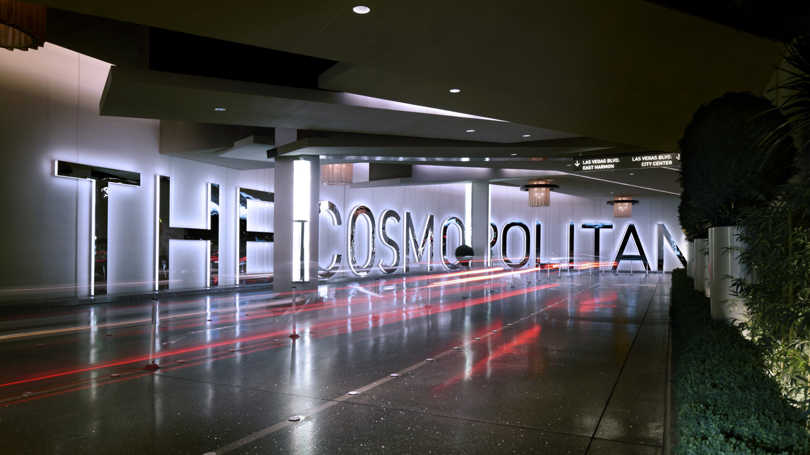 a large sign on a wall