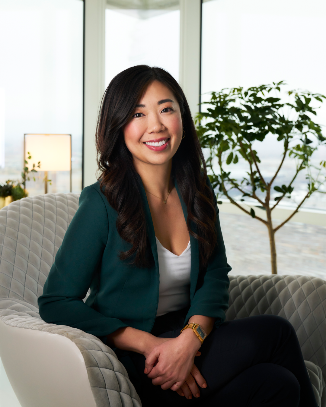 a person sitting in a chair